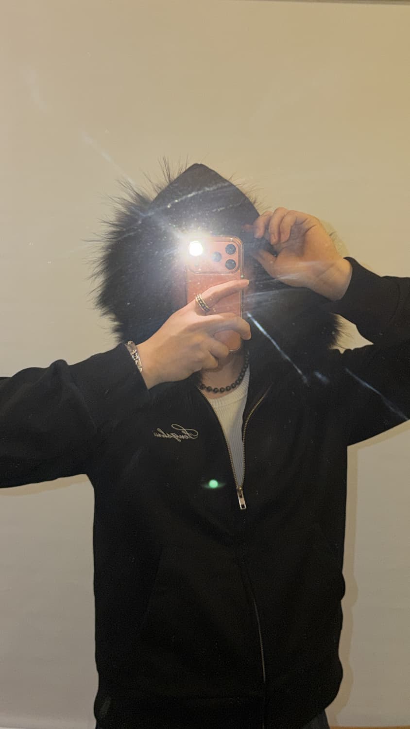 펑쉐이 퍼 후드집업 상품이미지1