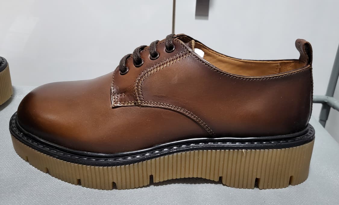 Zara 볼륨 솔 레더 블루처 상품이미지2