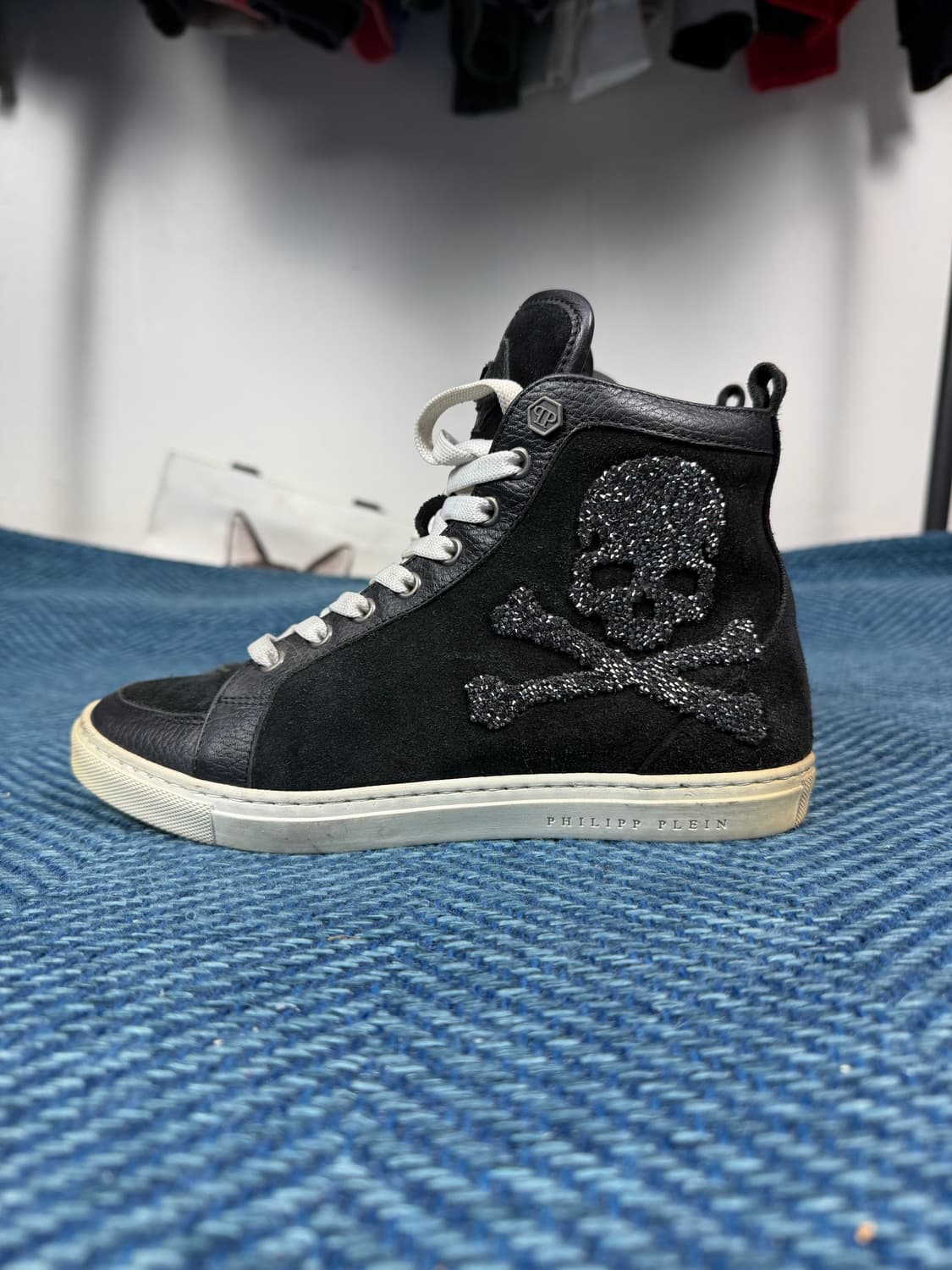 Philipp Plein 크리스탈 스컬 하이탑 스니커즈 상품이미지2