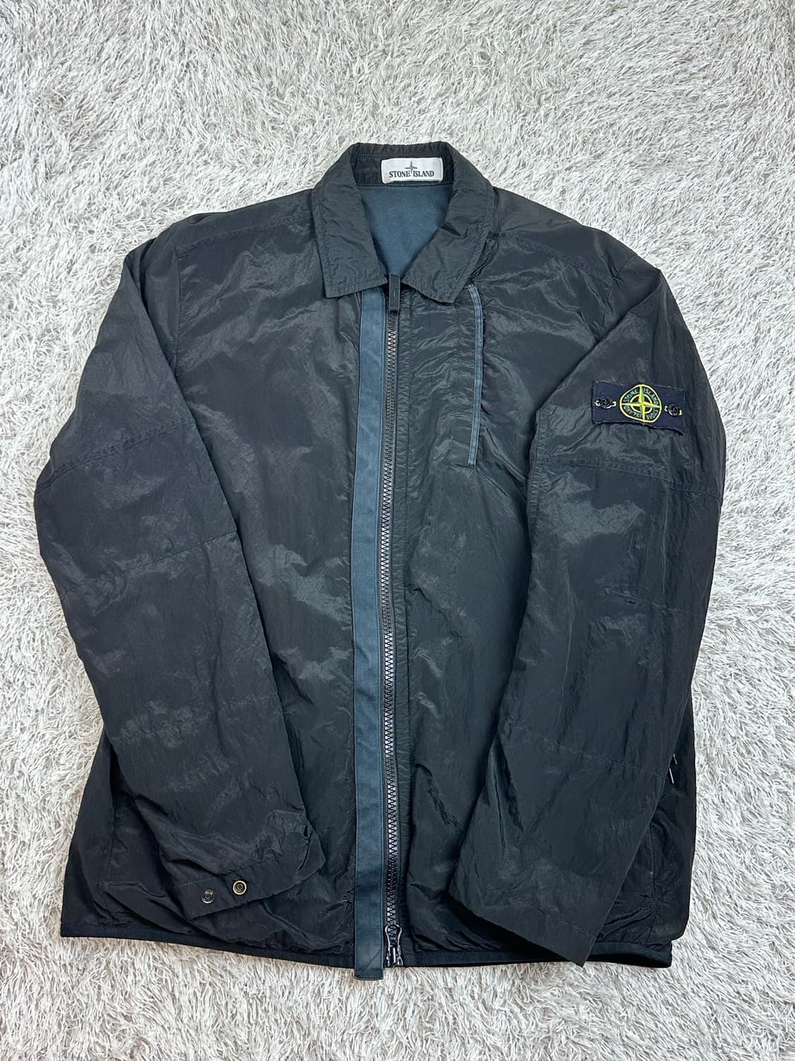 [L] 정품 스톤아일랜드 18FW 나일론메탈 오버셔츠 블랙 상품이미지2