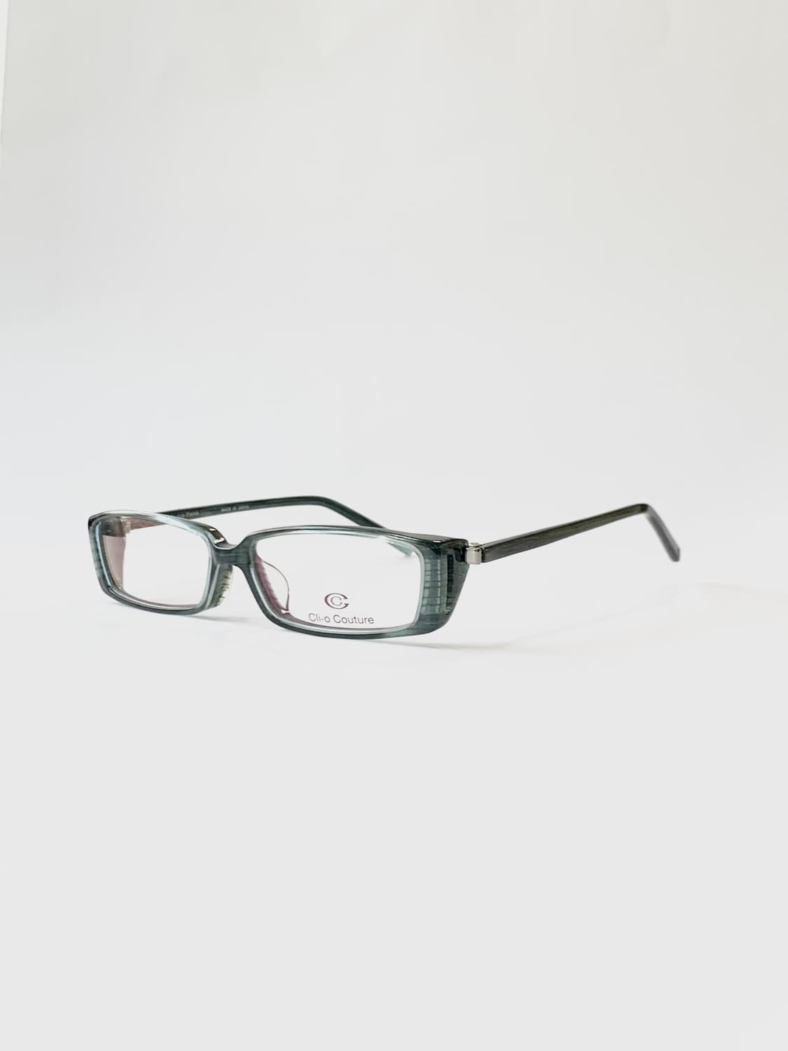 [픽키-668] 클리오 꾸뛰르 사각 아세테이트 안경 그레이 투명  상품이미지1