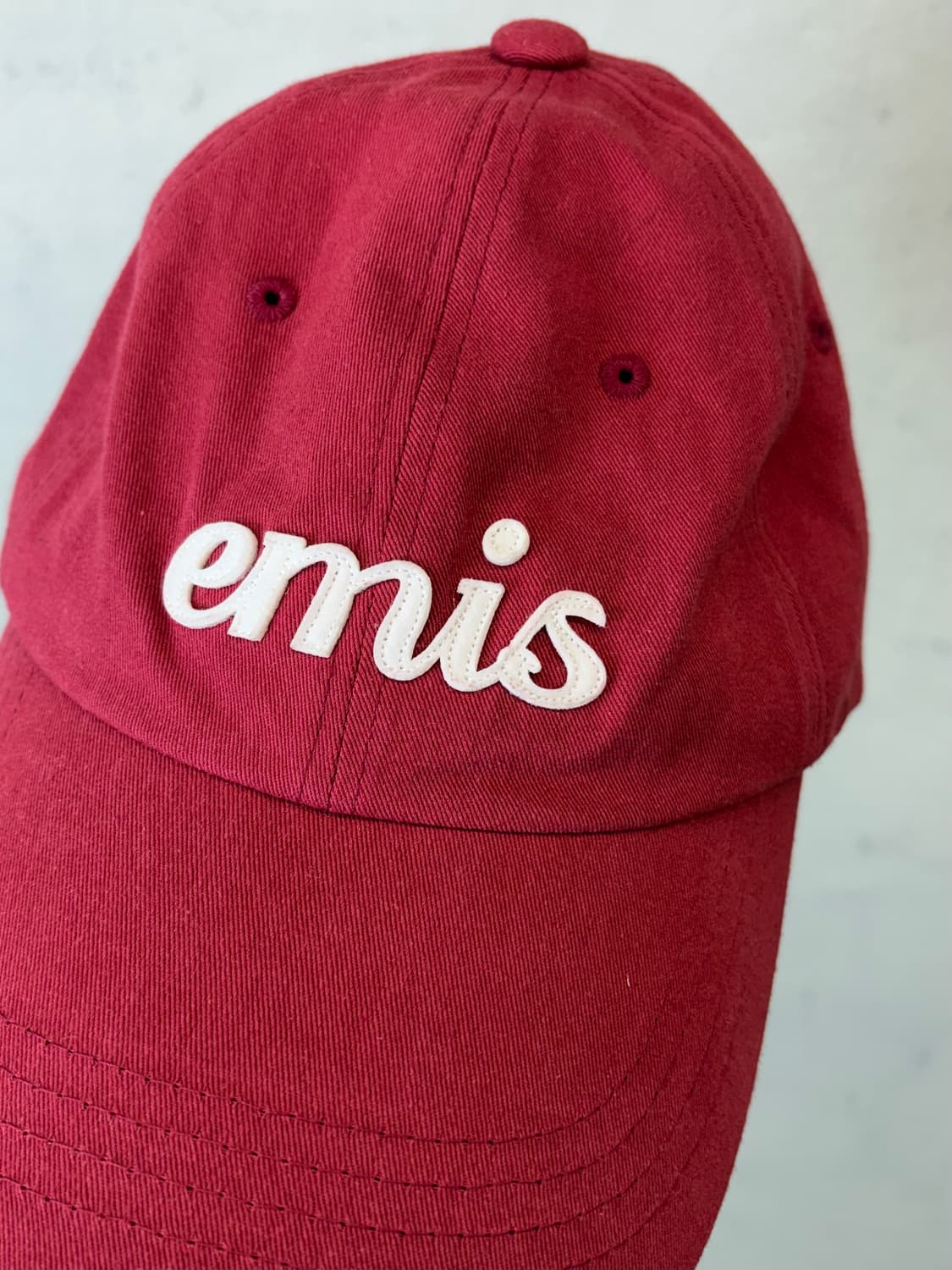 emis 이미스 아플리케 볼캡 버건디 상품이미지2