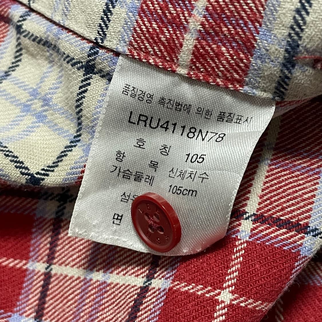 [XL] Lee Jeans 빈티지 플란넬 체크 셔츠 상품이미지4