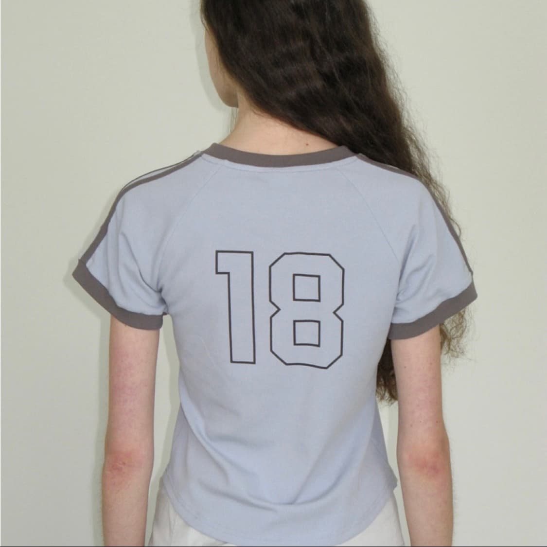 파르티멘토우먼 컬리지 스트라이프 링거 티 상품이미지2