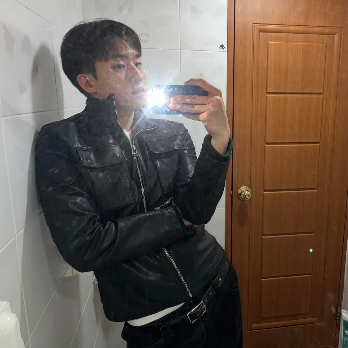 Dressed to Kill 램스킨 레더 자켓 상품이미지3