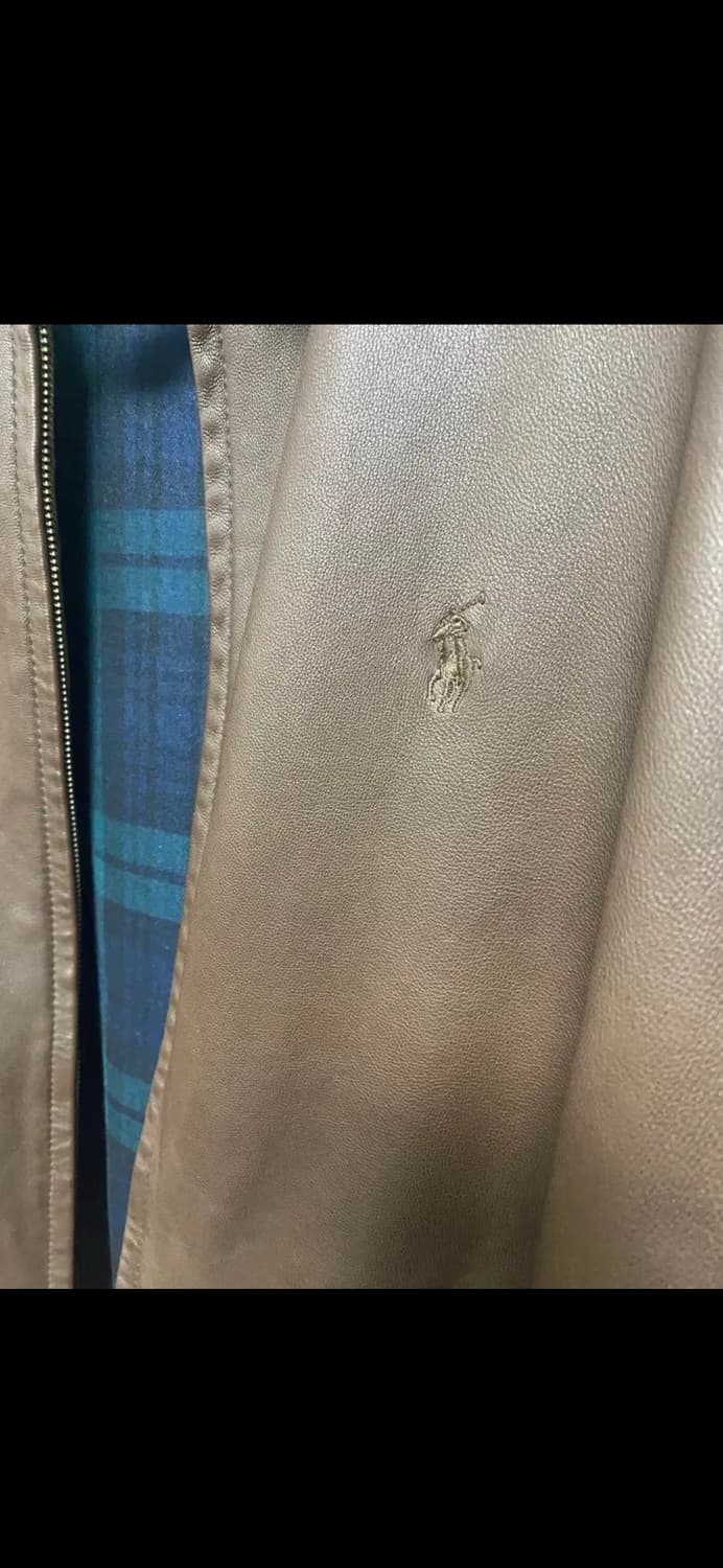 폴로 랄프로렌 램스킨 가죽자켓 XL 상품이미지3