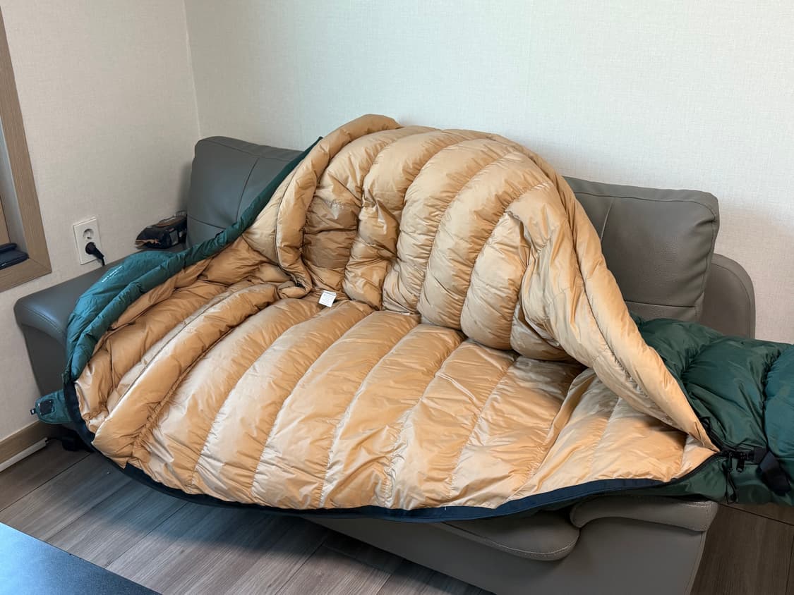 페더다운 3s-800g 침낭 (포레스트그린컬러) 상품이미지5