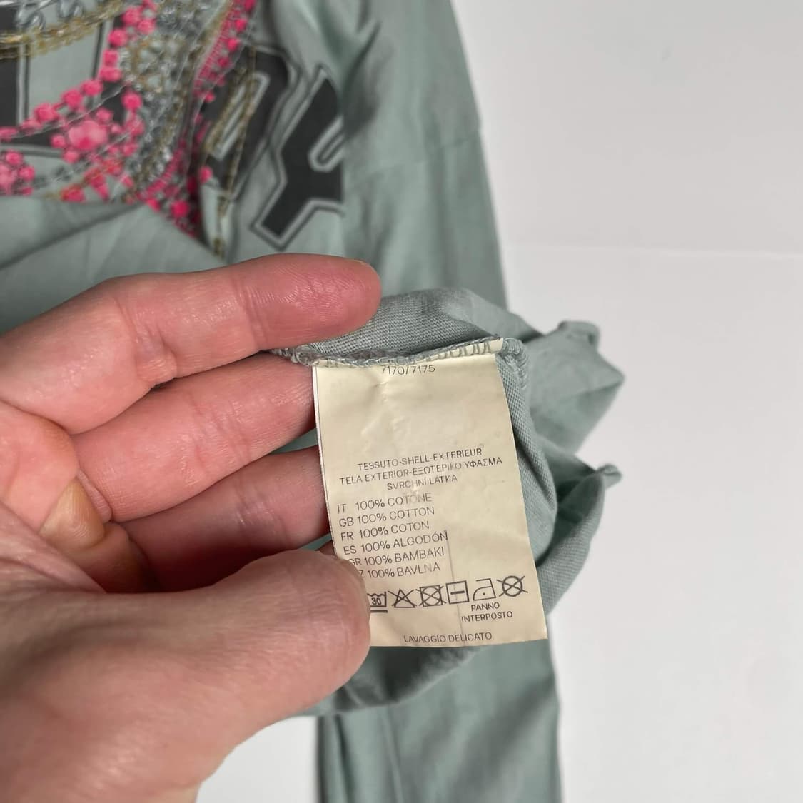 Denny rose 비즈 목걸이 러플 롱 슬리브 (italy)   상품이미지8