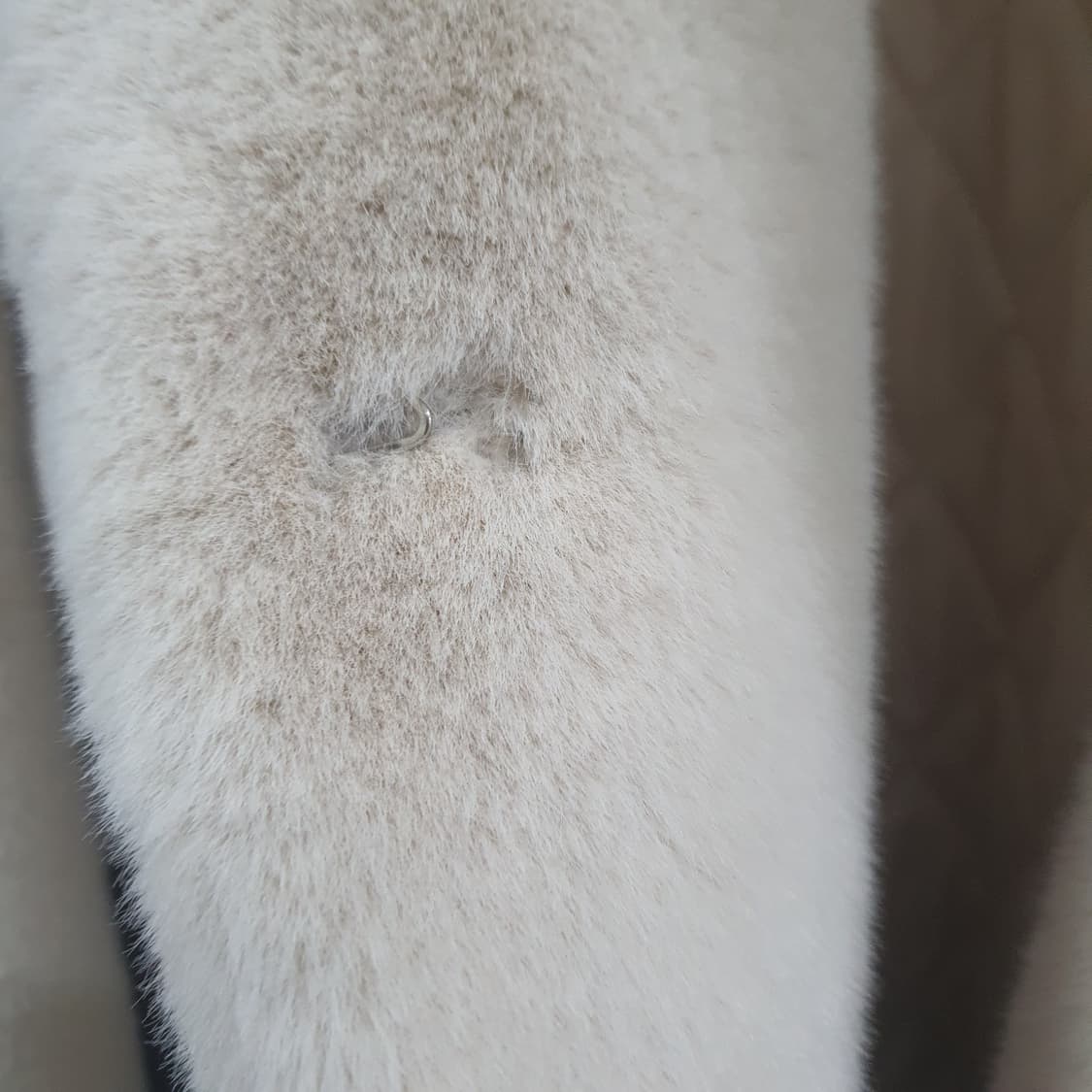 m.mp 아이보리 숏 밍크 퍼 코트 자켓 상품이미지7