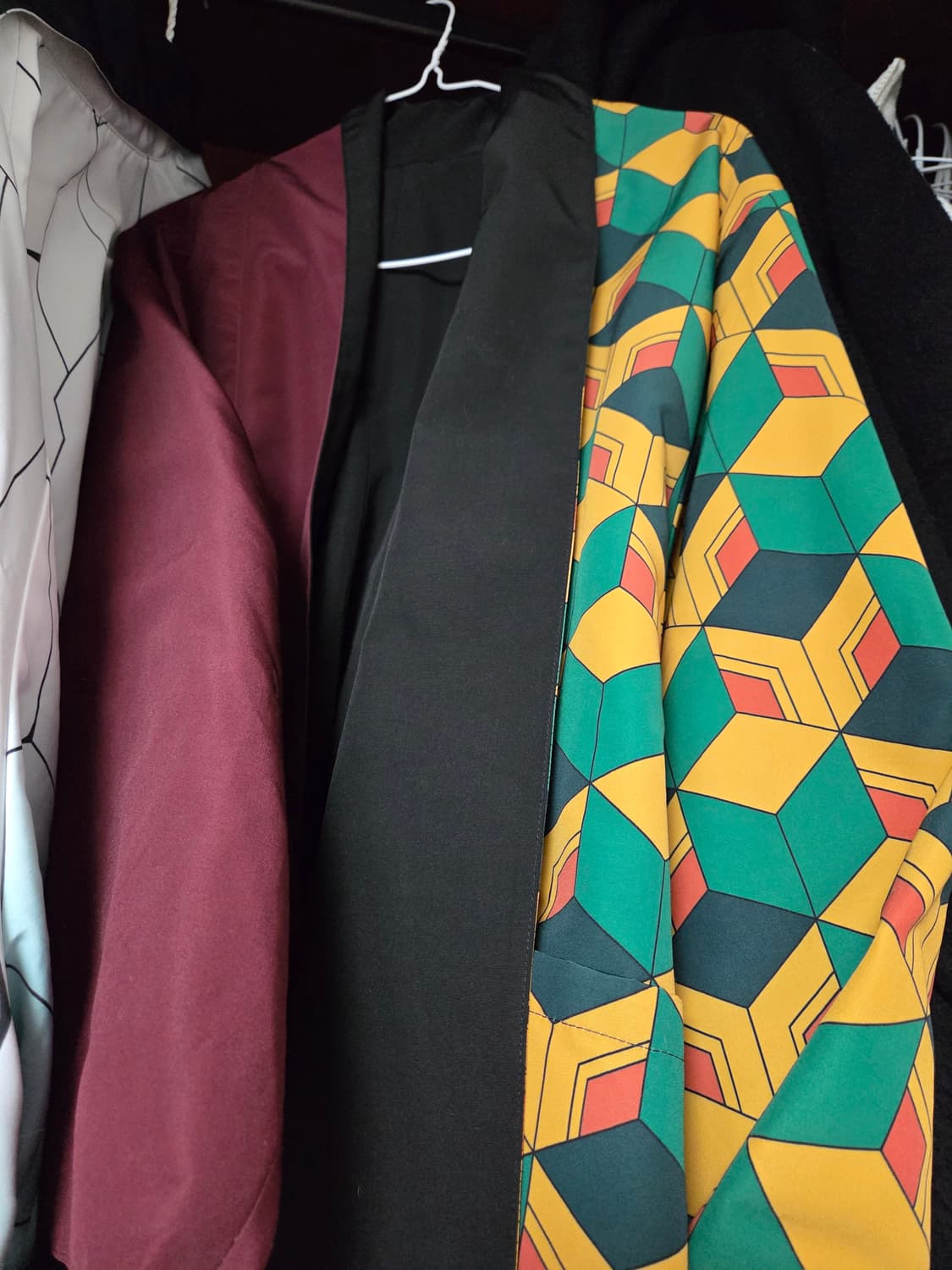 귀멸의칼날 기유 하오리 리버시블 가운(정품) 상품이미지2