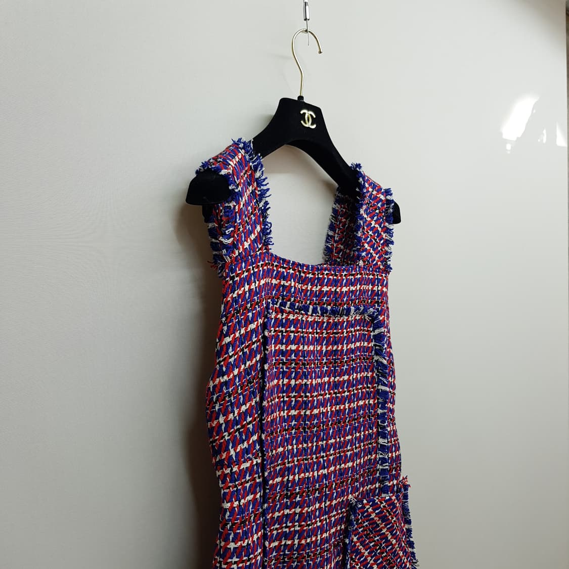 럭키슈에뜨 2021 멀티 컬러 트위드 슬리브리스 원피스 36사이즈 상품이미지3