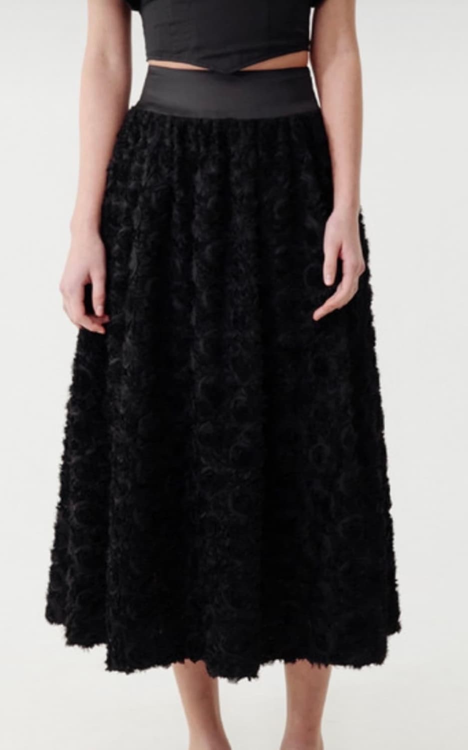 Thetis 더티스 로즈셔링 롱스커트 상품이미지1