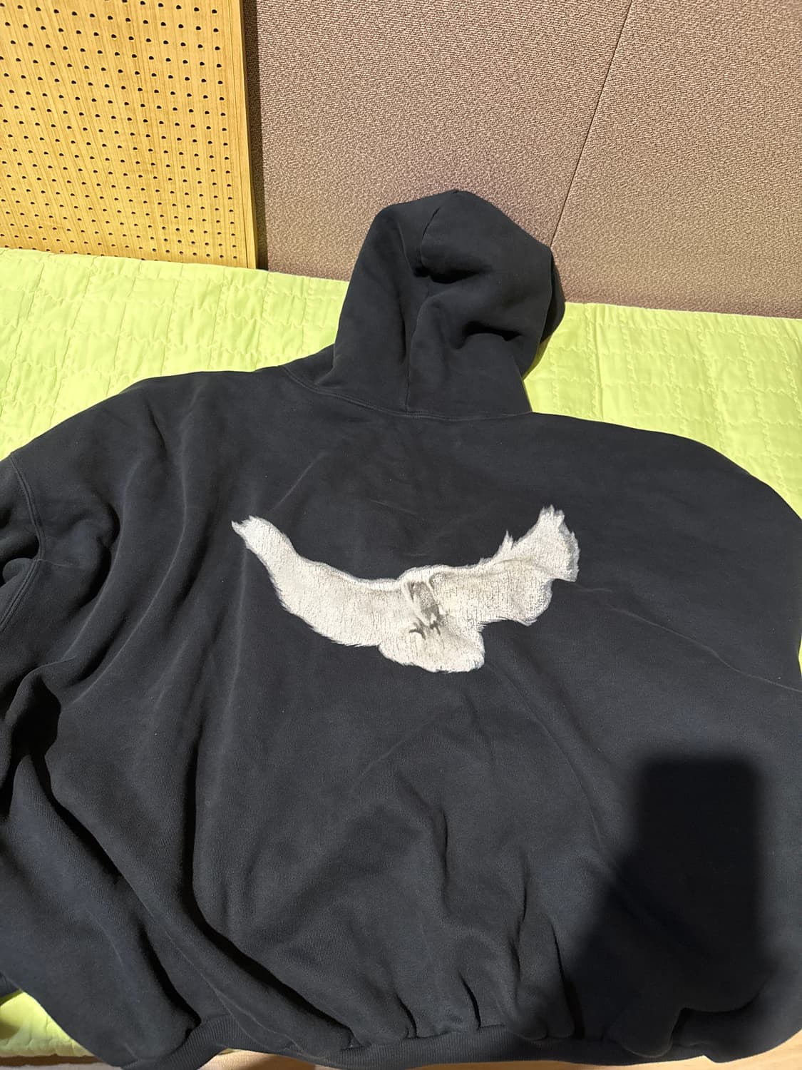 이지 갭 발렌시아가 도브 후디 워시드 블랙 L 새상품 상품이미지3