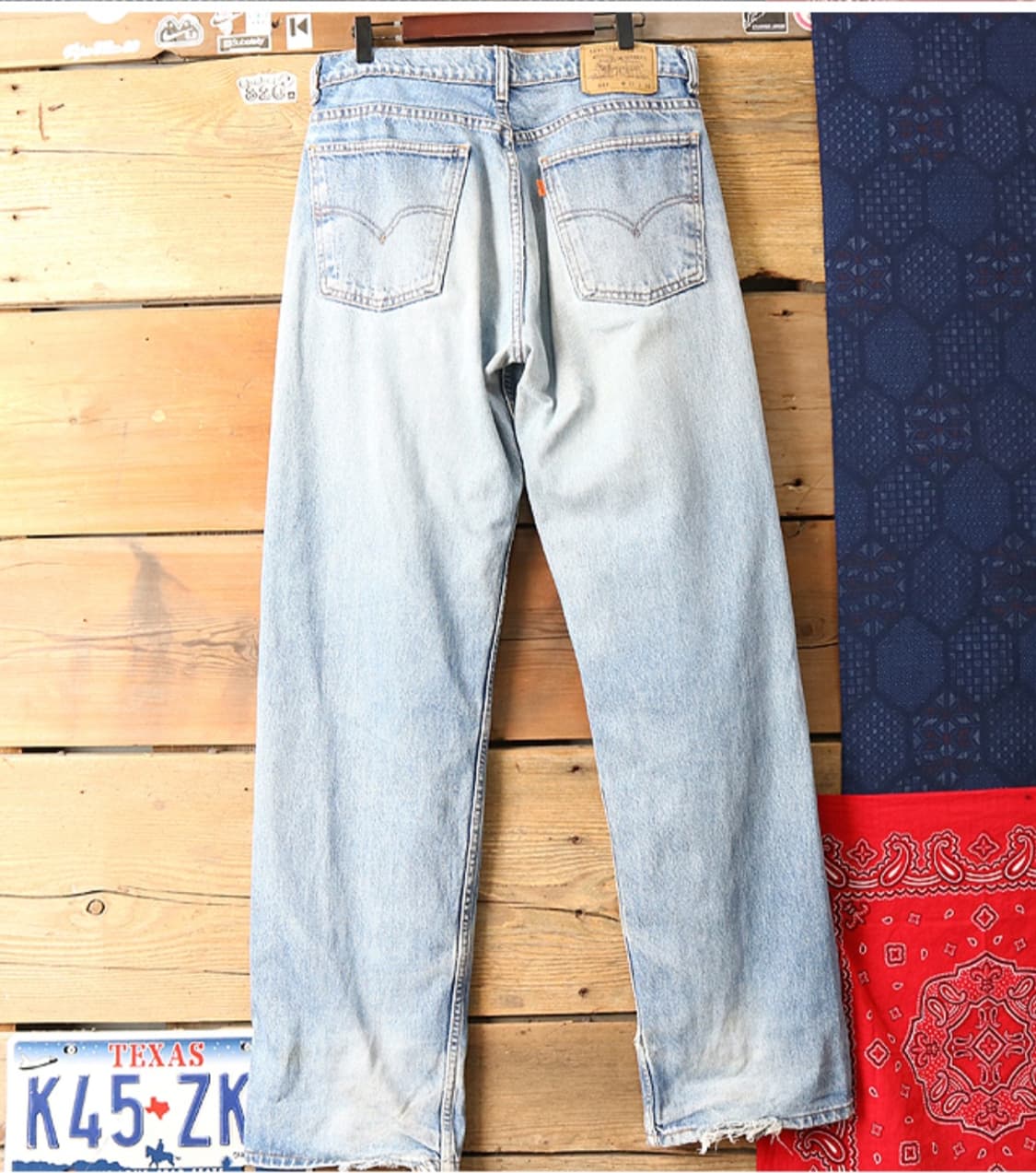 일본판 90S LEVIS 리바이스 613-04 오렌지텝 빈티지 데님  
 상품이미지5