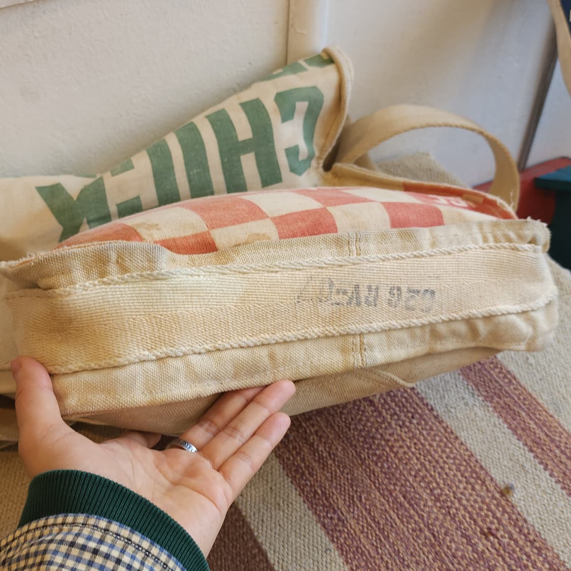 폴로 더블알엘 빈티지 패브릭 캔버스 메신져백 rrl 가방 상품이미지6