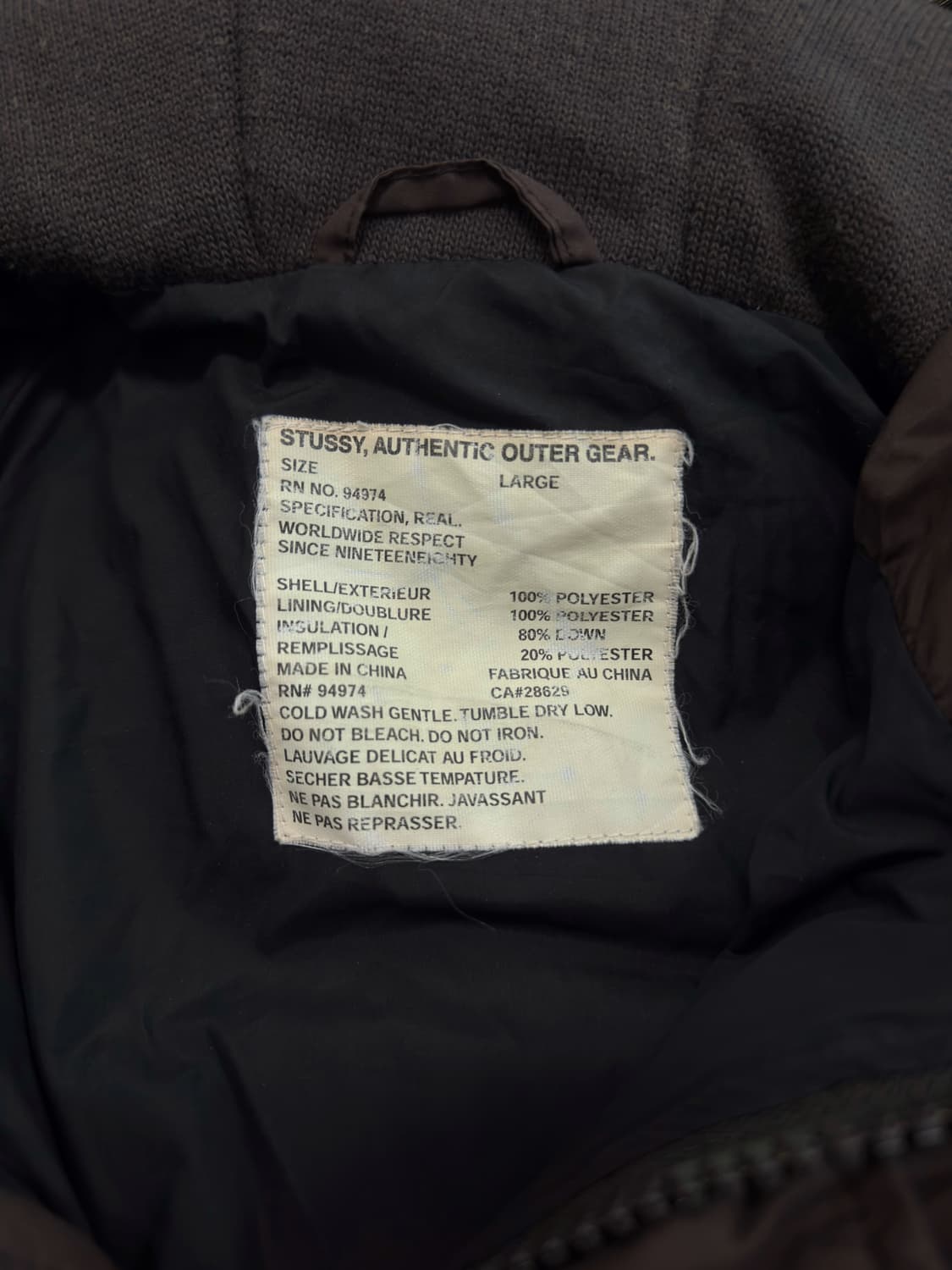 스투시 다운파카 패딩 상품이미지5