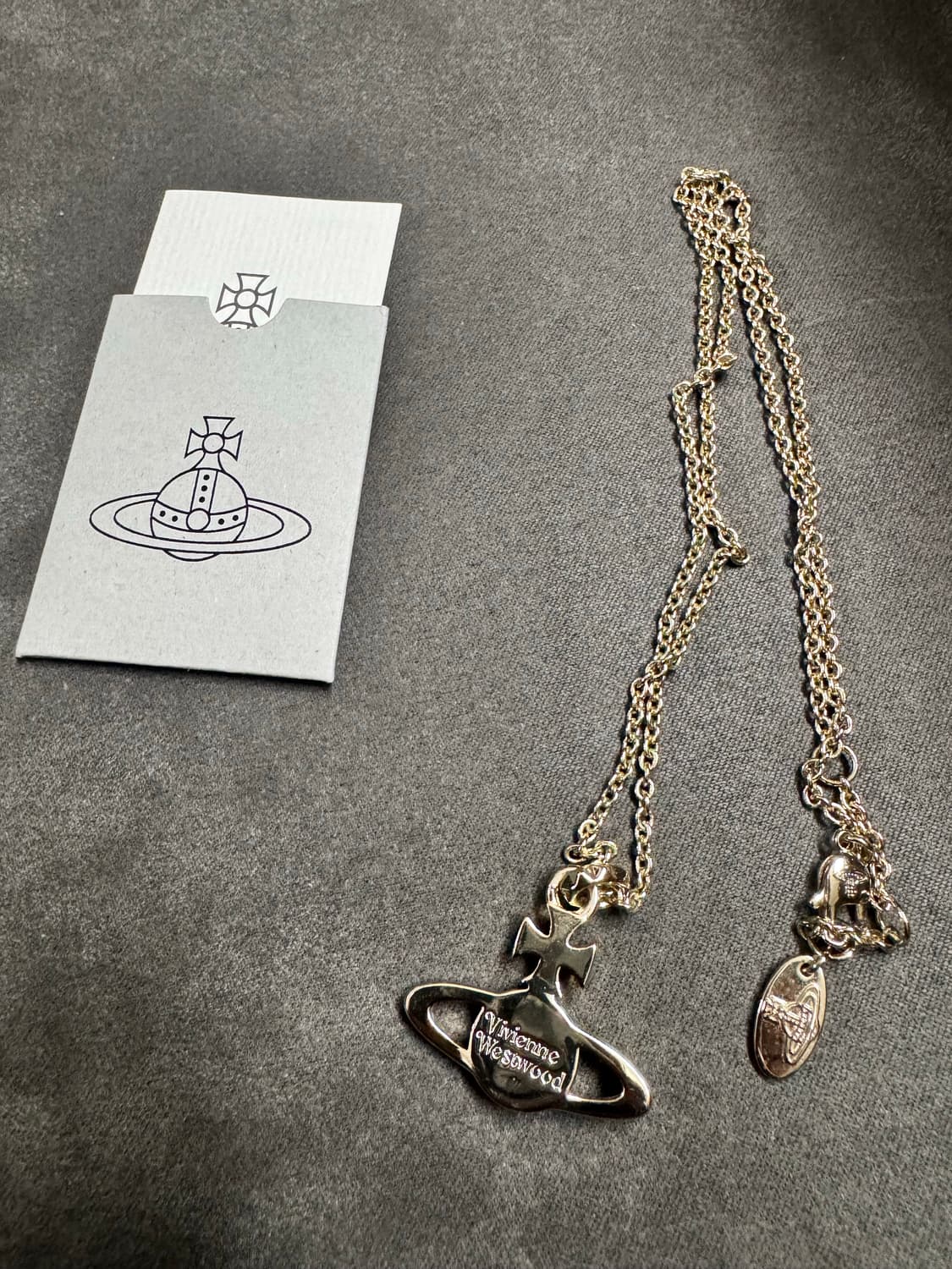 비비안웨스트우드 메이페어 바스 릴리프 목걸이 골드 상품이미지3