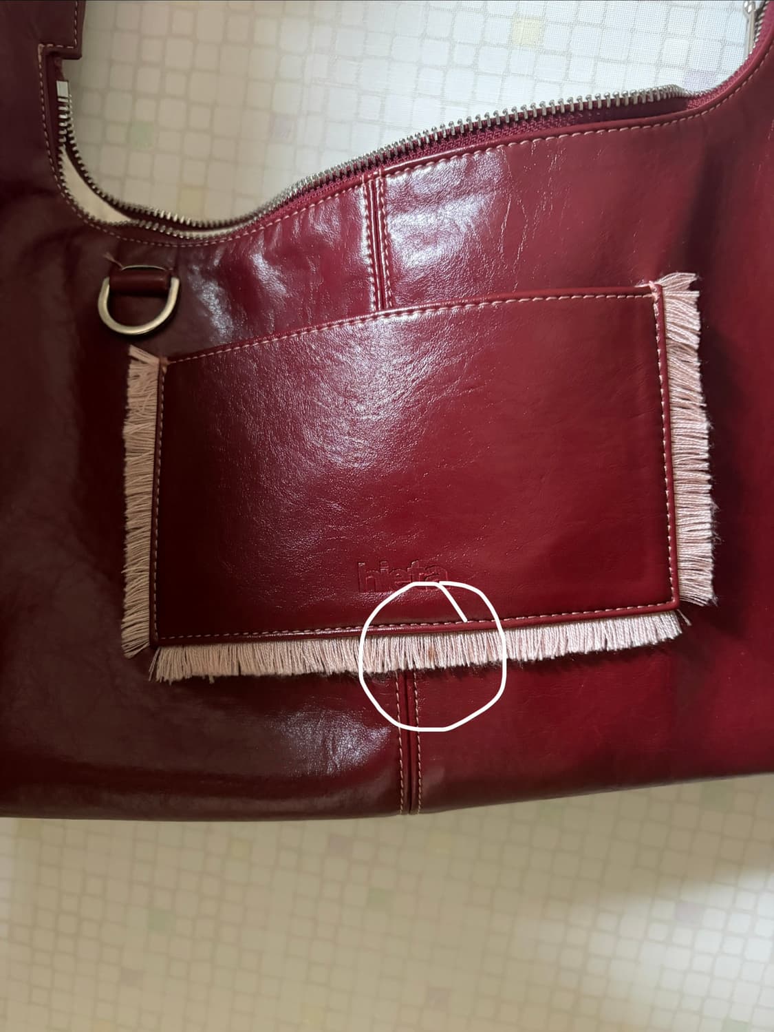 히에타 티나백 체리레드 상품이미지3