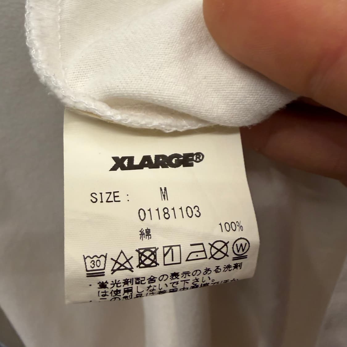 XLARGE 엑스라지 스니커즈 패러디 화이트 반팔 티셔츠 M 상품이미지8