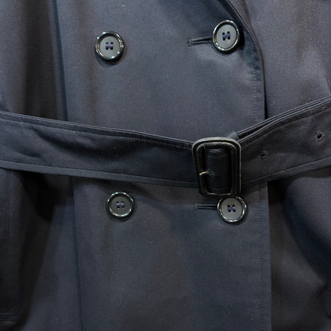 [12] BURBERRY 버버리 네이비 더블 트렌치 코트 상품이미지2