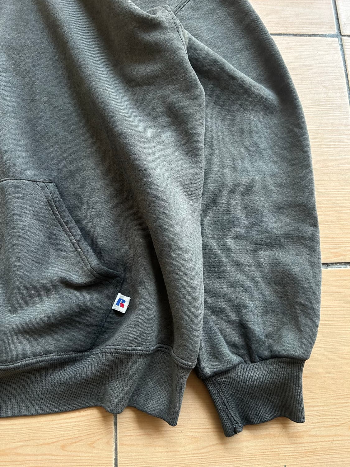 90‘s 러셀 크레이지페이드 후디 블랙 XL 상품이미지2