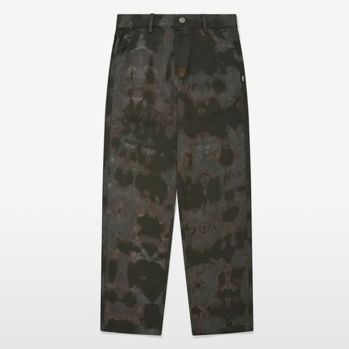 척 chuck 우먼 트윌 와이드 팬츠 타이다이 데님 카키 상품이미지1