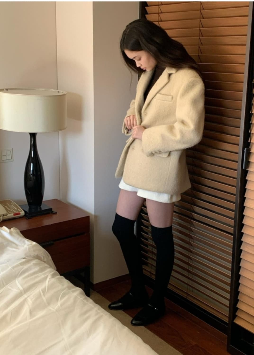 riette 리에뜨 알파카 앙고라 울 누빔자켓 상품이미지2