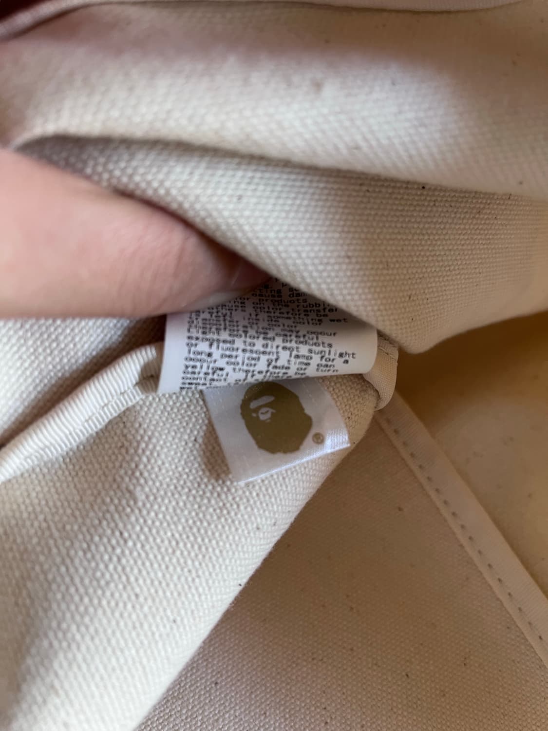 베이프 사무라이 마일로 캔버스 토트백 상품이미지3