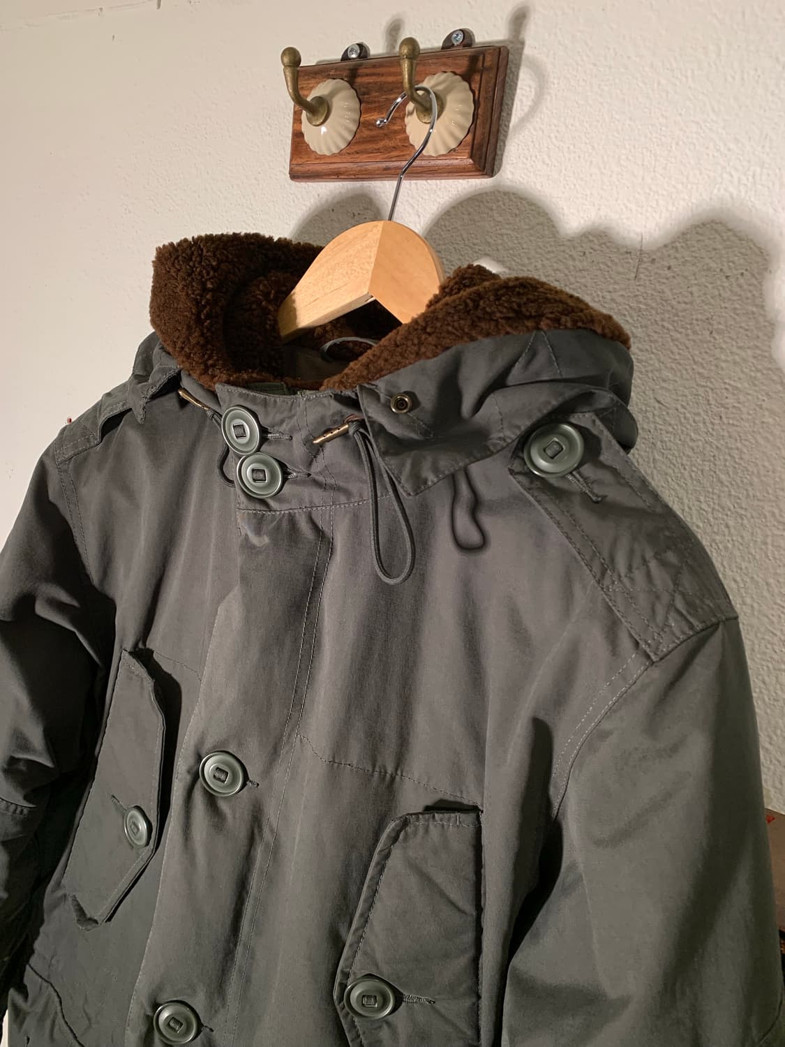 폴로 사이드 버튼 보아 필드파카 상품이미지2