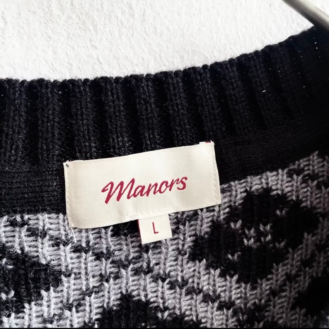 남성) 22SS 매너스 골프 체크 패턴 베스트 상품이미지5