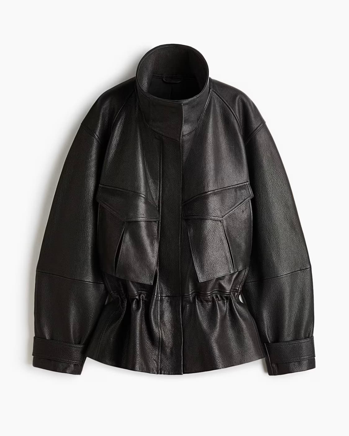 [M]H&M 에이치앤엠 스튜디오 페블럼 레더 자켓 상품이미지1