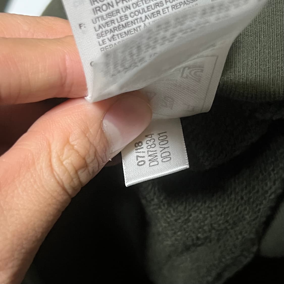 아디다스 트레포일 카키 맨투맨 XL 스웨터 카키 티셔츠 상품이미지3