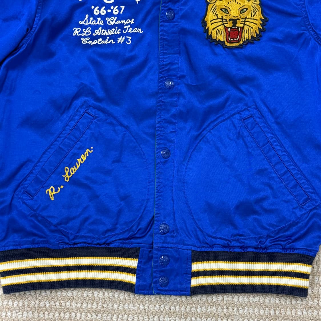 폴로 랄프로렌 리버시블 레터맨 재킷-멀티컬러 상품이미지9