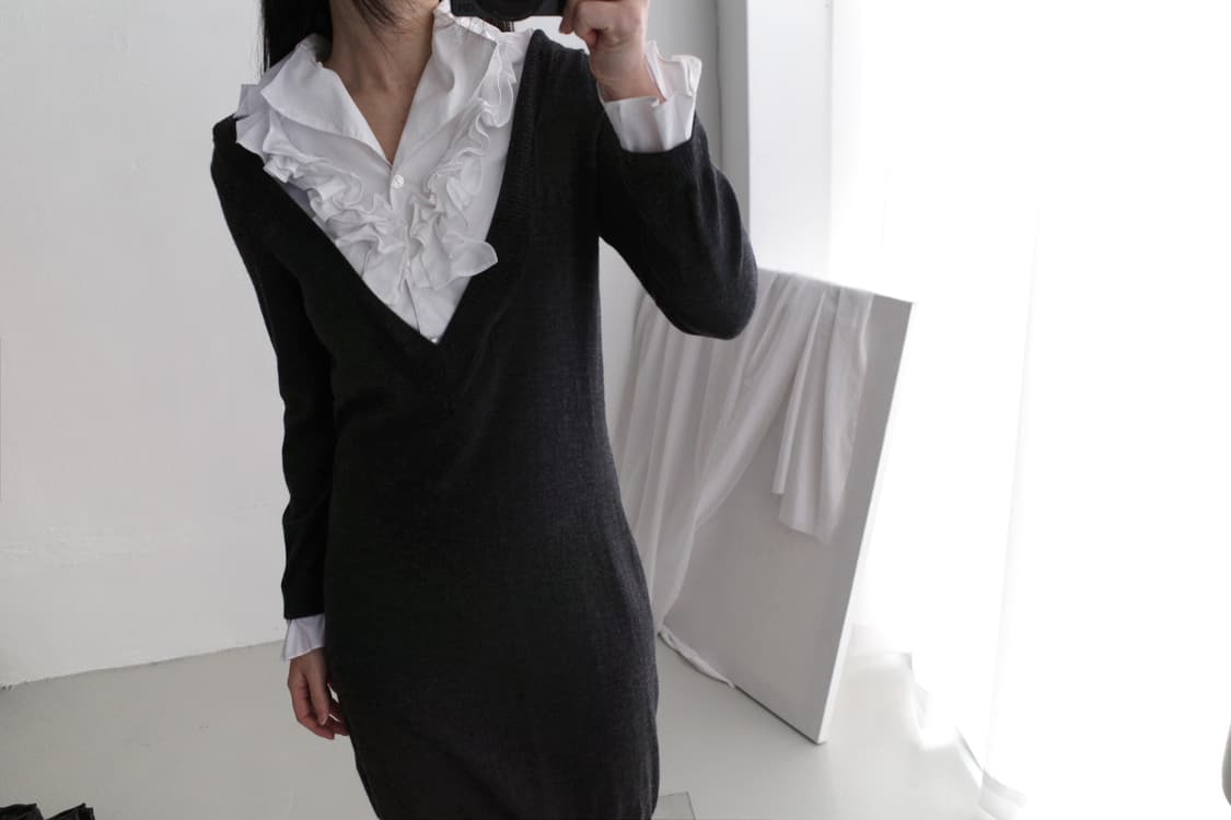 ritsuko shirahama) frill layered dress 상품이미지5