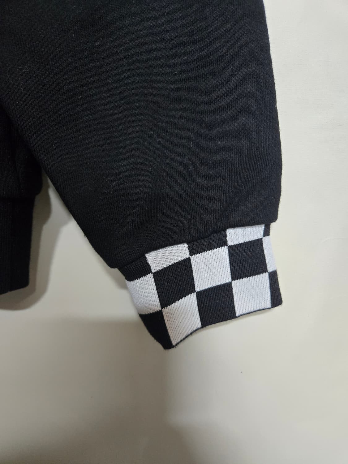 거의새제품)시눈 SINOON 블랙 체크포인트 후드티 남녀공용  상품이미지4