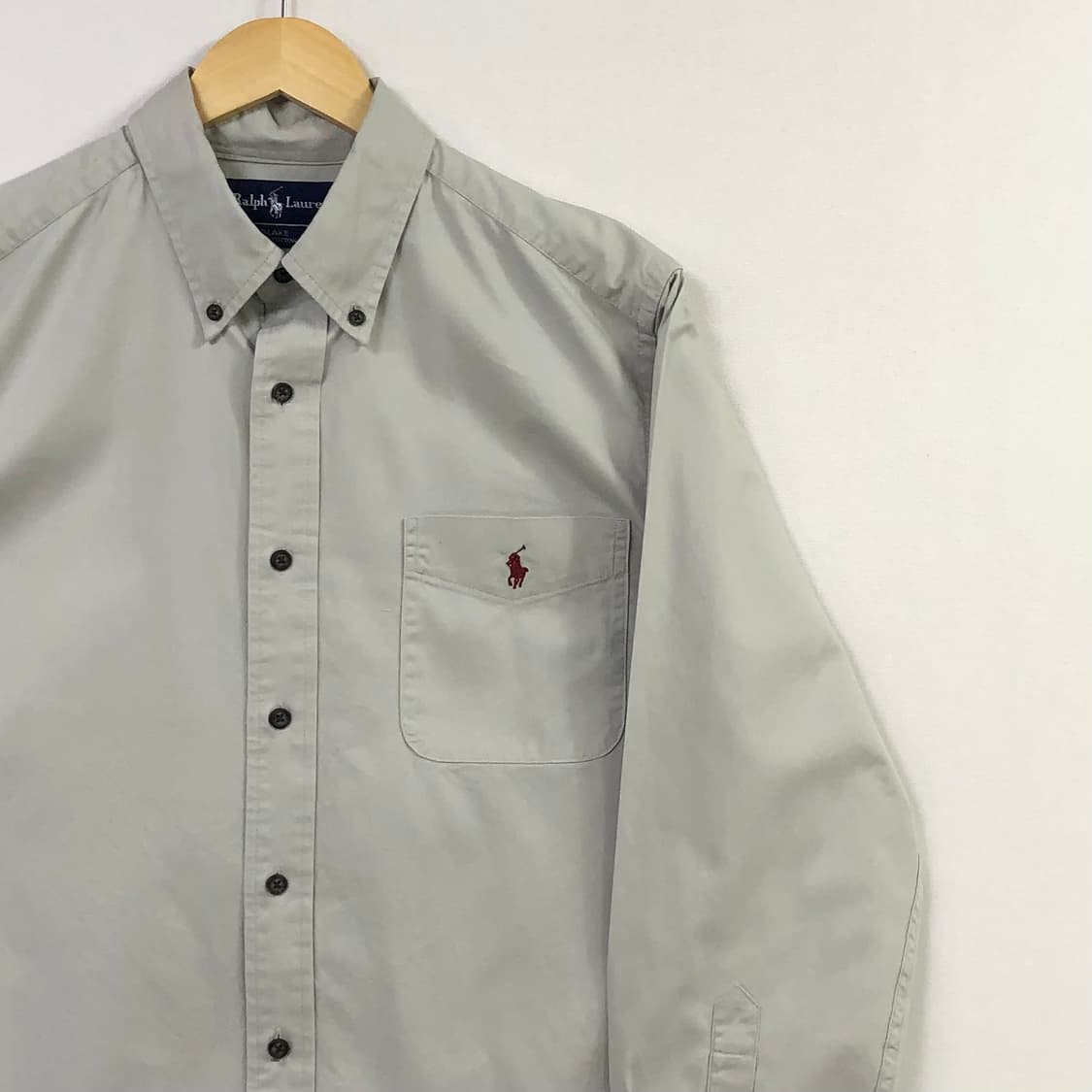 L 폴로 솔리드코튼 셔츠 상품이미지1