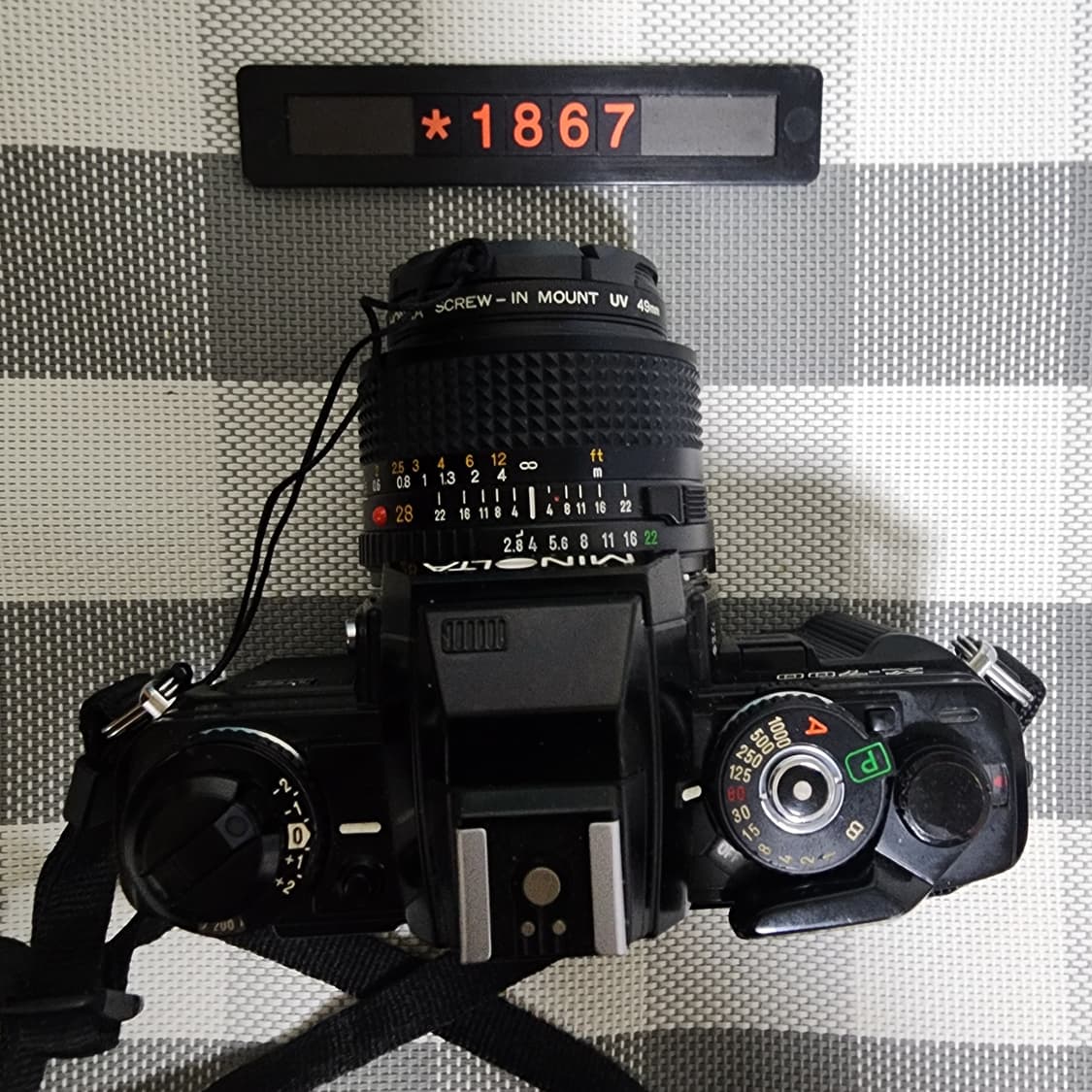 미놀타 X-700 필름카메라 1.4 단렌즈 데이터백 장착 상품이미지3