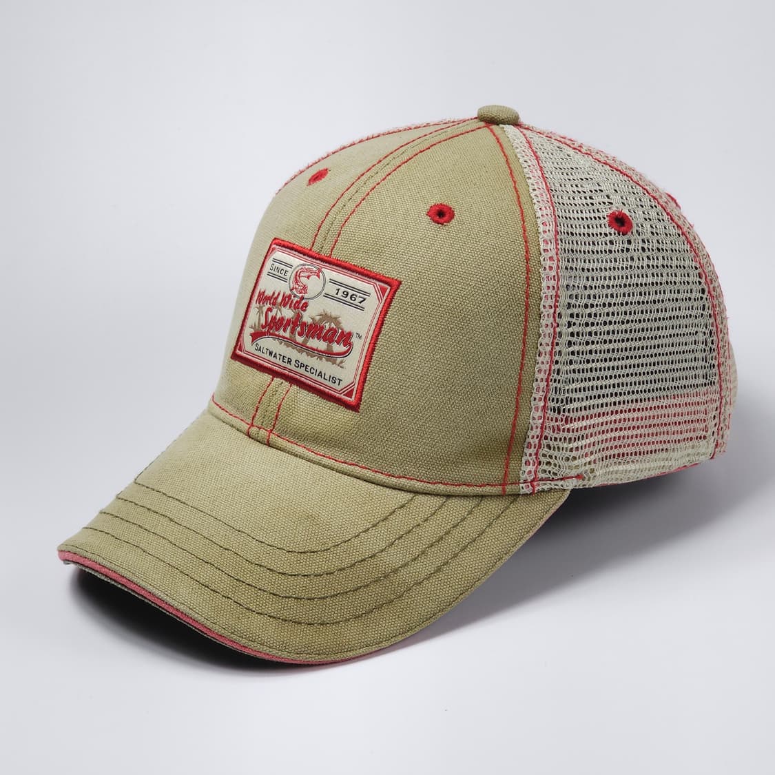 월드와이드스포츠맨 아메리칸 빈티지 피싱 메쉬 볼캡 모자 상품이미지2