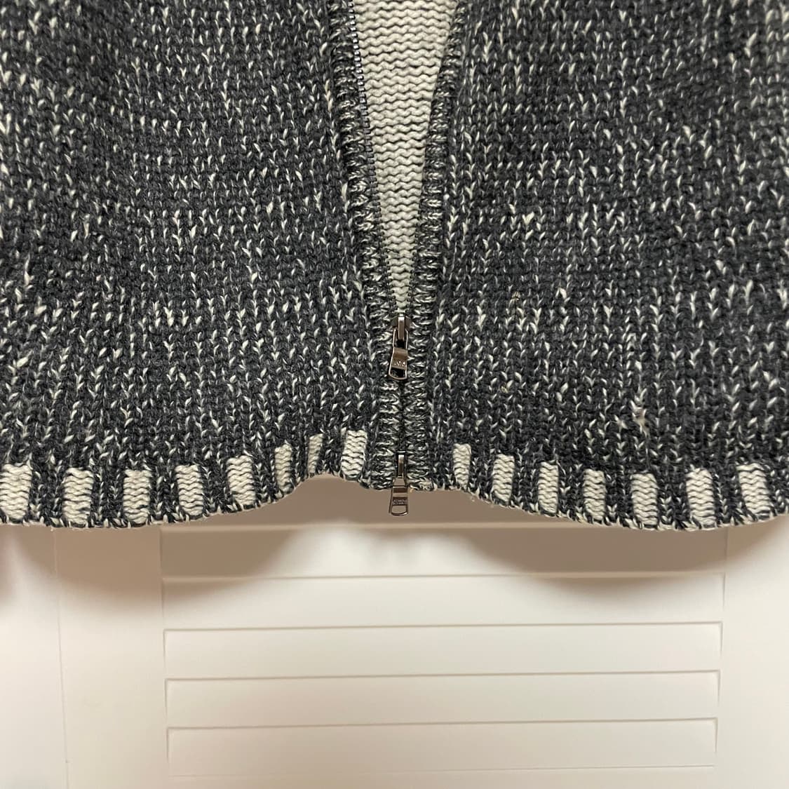 아르마니 익스체인지 램스울 하이넥 니트집업 상품이미지3