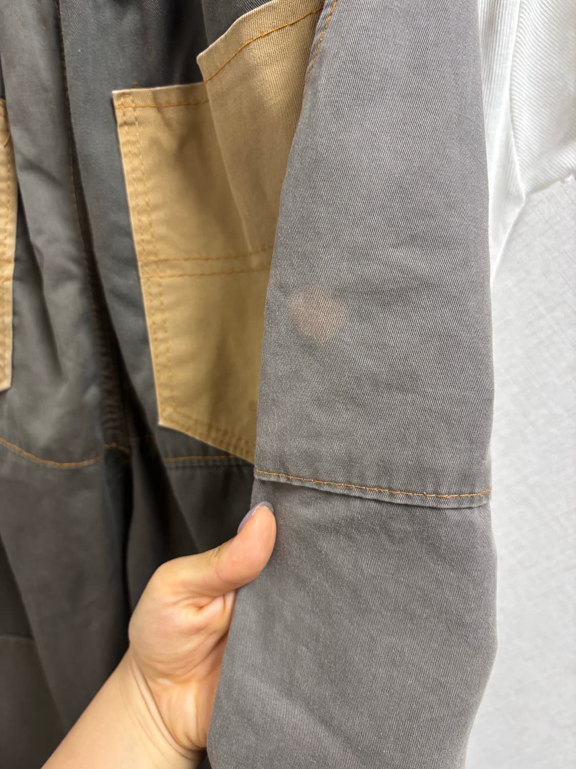 Patchwork khaki made balloon pt 상품이미지5