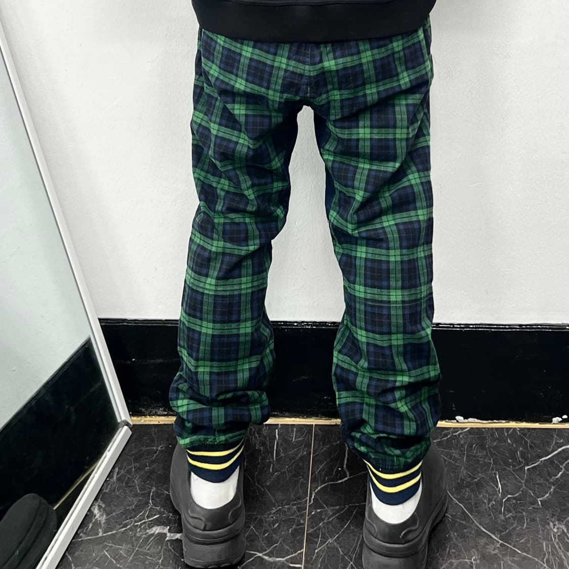 BBC 빌리네어 보이즈 클럽 체크 패턴 조거 팬츠 상품이미지3