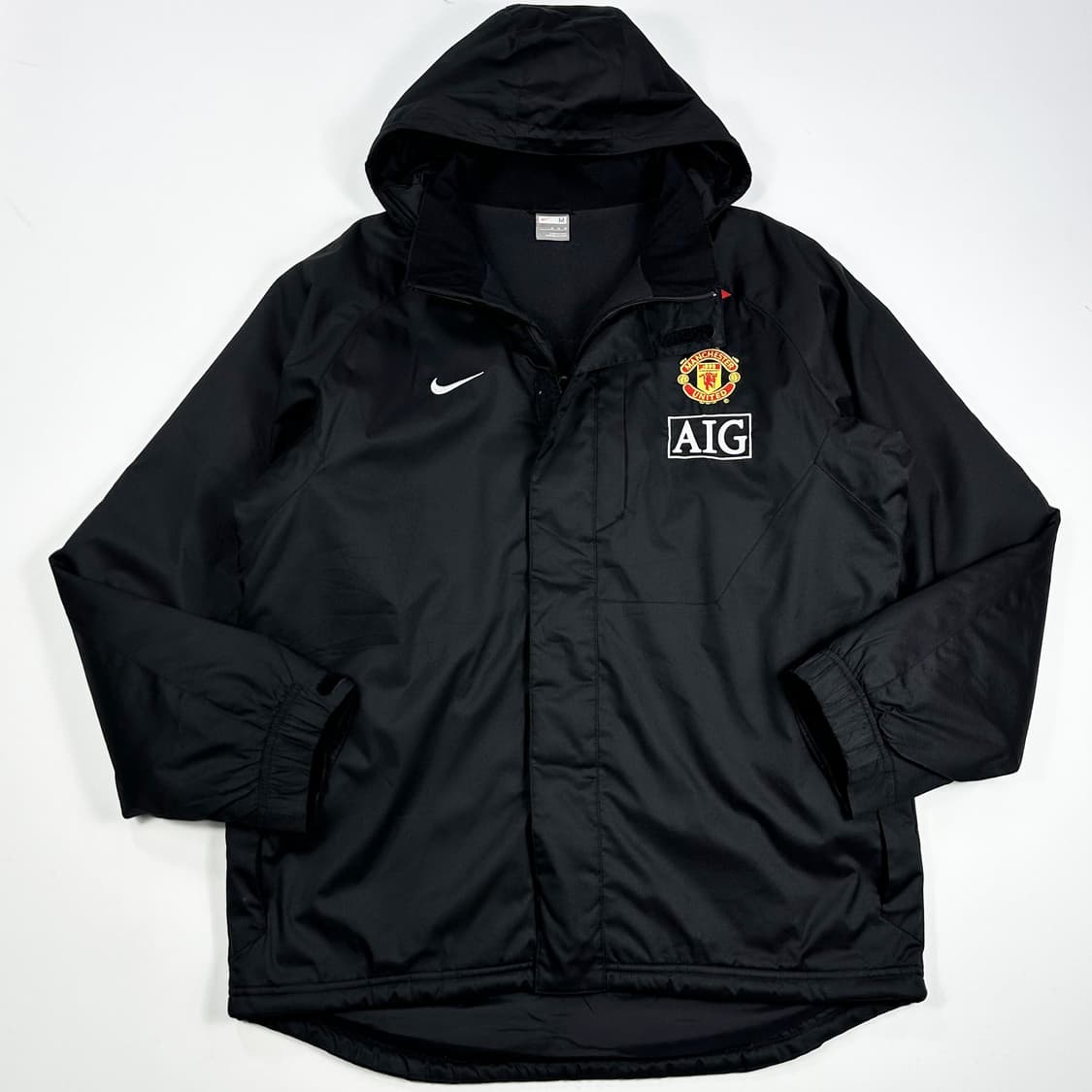 나이키 맨유 올드스쿨 패딩 점퍼 블랙 실측L 상품이미지1