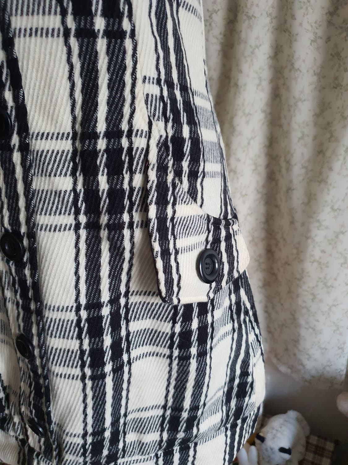 [빈티지] 체크무늬 멜빵 미니 원피스 44 상품이미지2