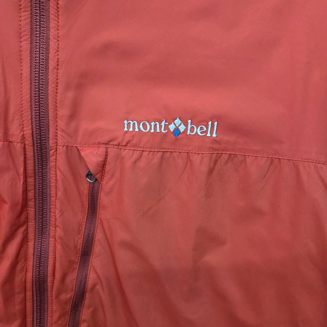 몽벨 경량 패딩 자켓 레드 남L 상품이미지3
