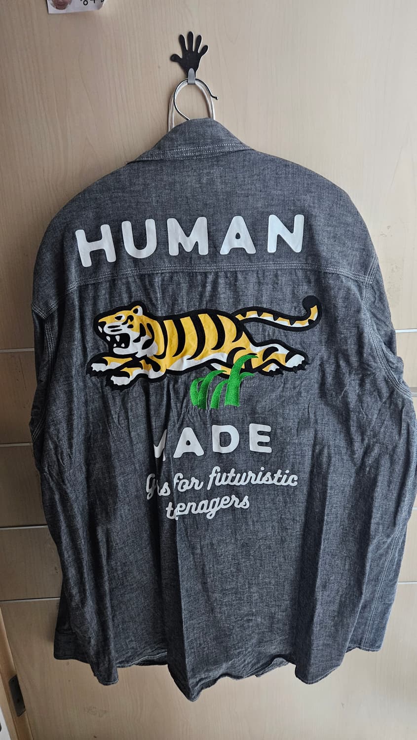 휴먼메이드 샴브레이셔츠 블랙 상품이미지4