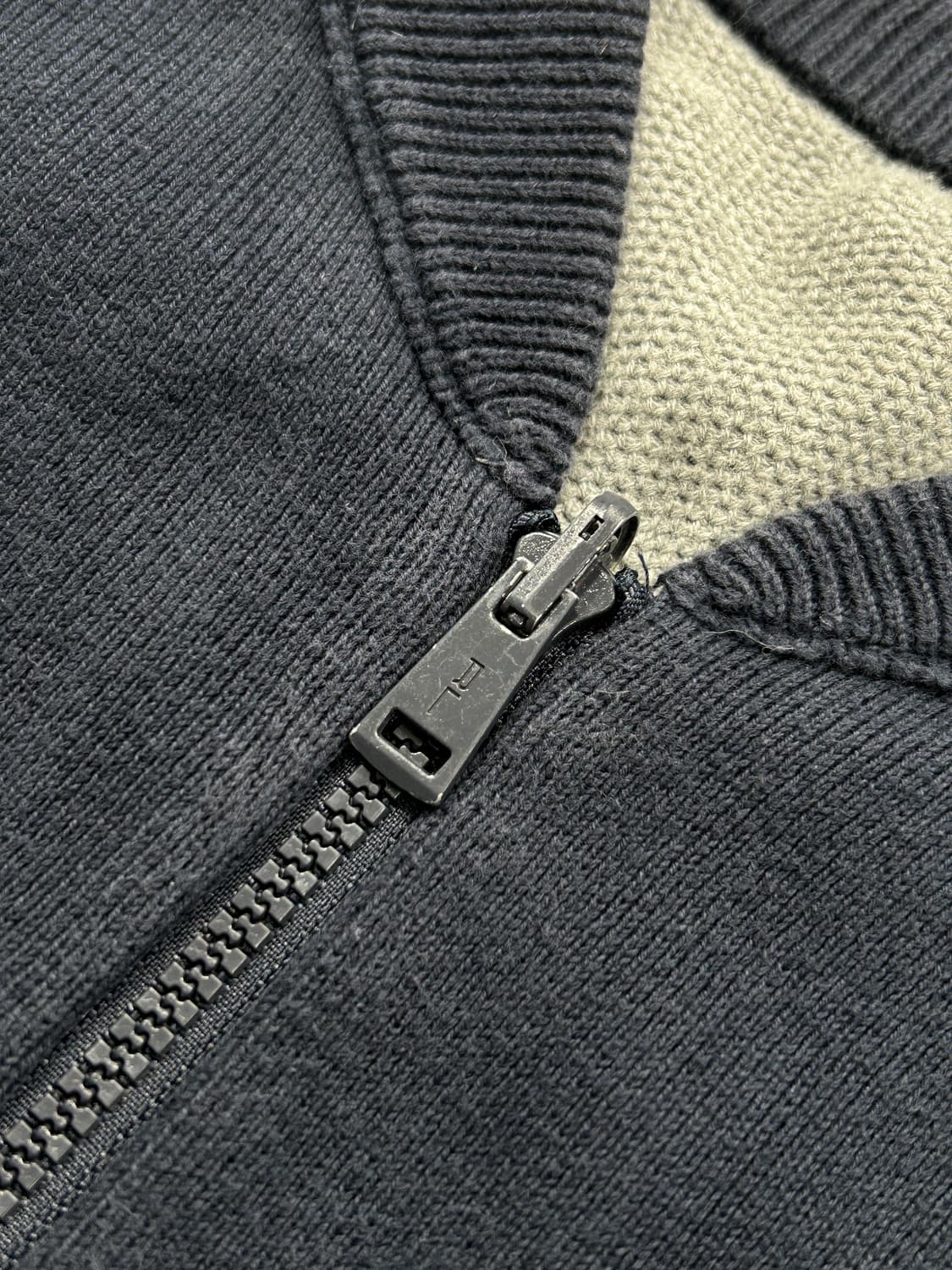 폴로 랄프로렌 빅포니 네이비 그레이 리버시블 니트집업 상품이미지5