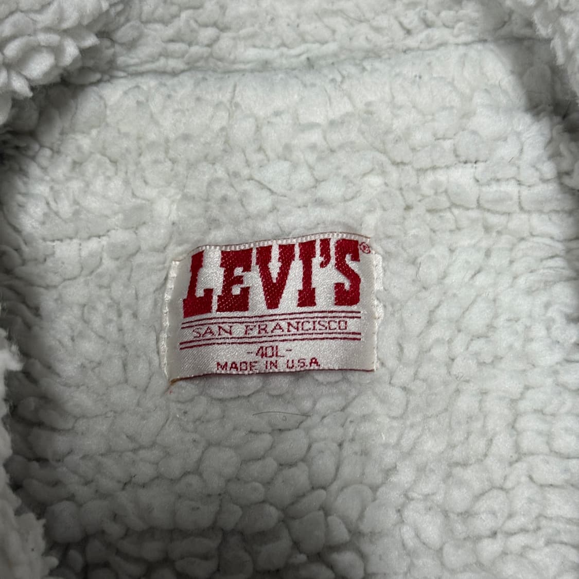 80s 리바이스 USA 71608 쉐르파 데님 트러커 자켓 상품이미지7