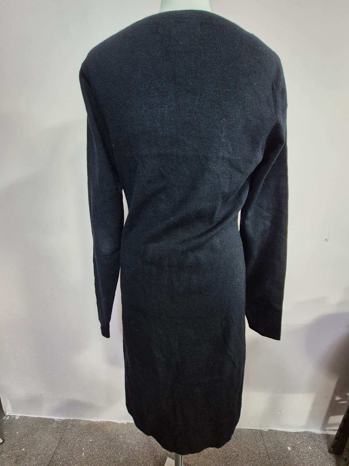 타하리 블랙 니트 롱 원피스 허리끈 Free 상품이미지2