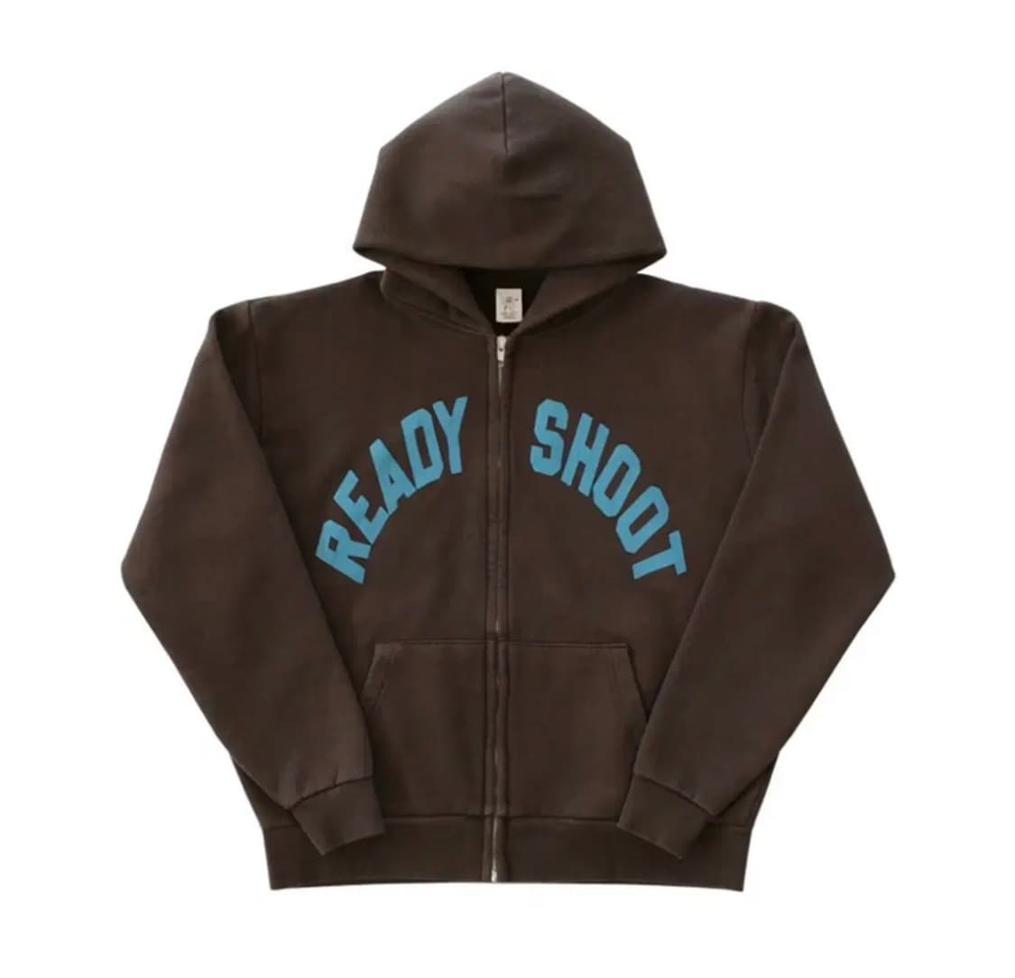 컬렉트피시스 READY SHOOT ZIP-UP HOODIE (BROWN) 상품이미지1