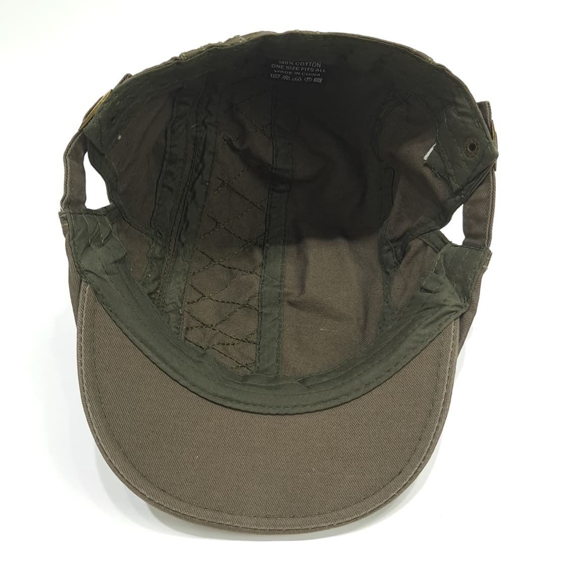 빈티지 Quilted 올리브 헌팅캡 P1467 상품이미지6